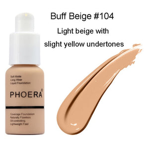 Phoera™ 4-in-1 Foundation+Lipstick+Spray+Mascara Great Savings Bundle (65% OFF)